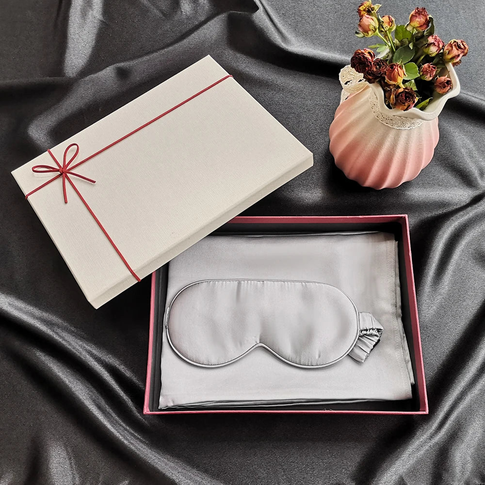 GIFT BOX - Mulberry Silk Eye mask & Pillowcase